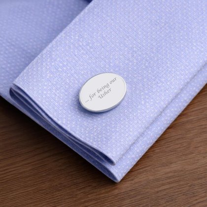 Engraved Thanks for Being our Usher Cufflinks