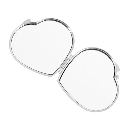 Personalised Heart Compact Mirror for Flower Girl Photo 2
