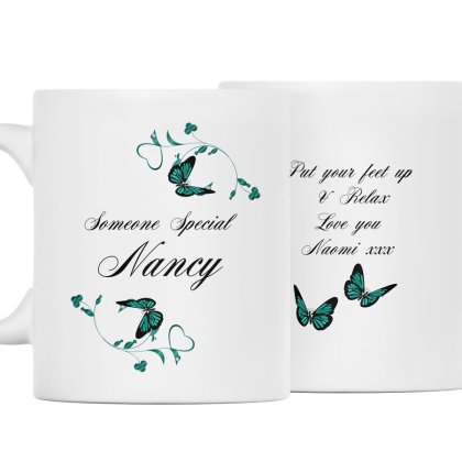 Personalised Delicate Butterfly Mug
