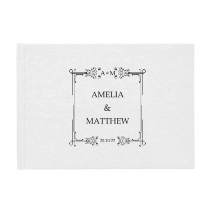 Personalised Deluxe Guest Book - Classic Wedding