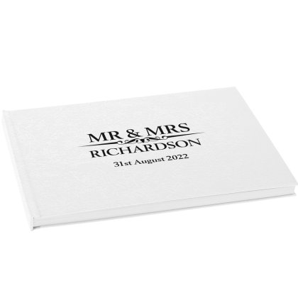 Personalised Deluxe Wedding Guest Book Photo 2