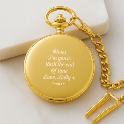 Personalised Fob Pocket Watch - Until The End of Time