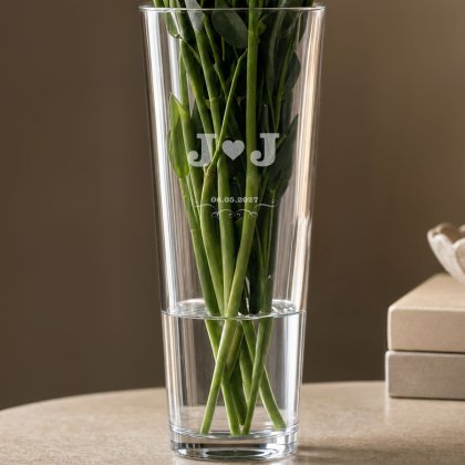 Personalised Monogram Conical Vase