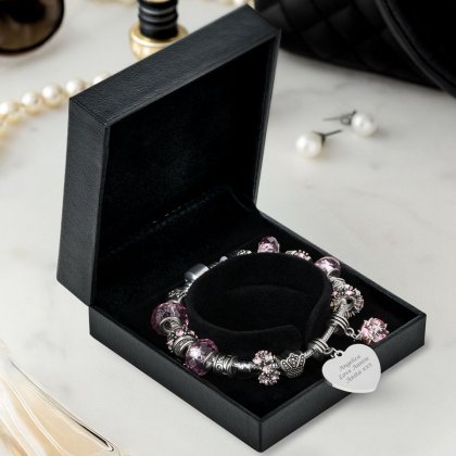 Personalised Sweet Pink Charm Bracelet Photo 2