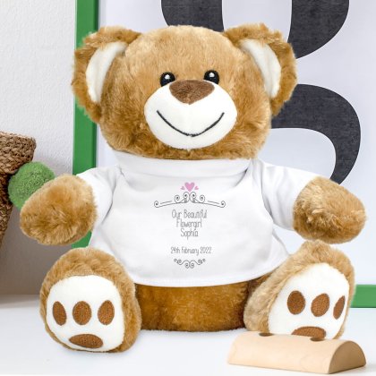 Personalised Wedding Teddy Bear - Flower Girl