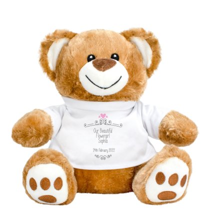 Personalised Wedding Teddy Bear - Flower Girl